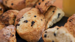 Stacey Solomon  blueberry and lemonade scones with lemon curd made using her grandmother’s ...