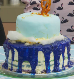 Teri Hatcher’s rainbow cake on The Great Celebrity Bake Off Stand Up to Cancer