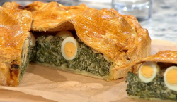 Rebecca Seal  torta pasqualina pie on Sunday Brunch