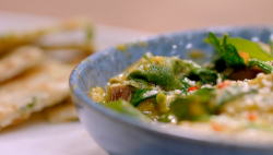 Pippa’s aubergine curry with spinach and flatbreads Britain’s Best Home Cook