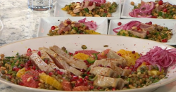 John Gregory Smith’s charred tuna and orange salad on Sunday Brunch