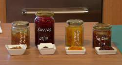 Nadiya Hussain homemade jams  on Sunday Brunch