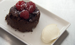 Carol Decker chocolate fondant dessert on Celebrity Masterchef 2018