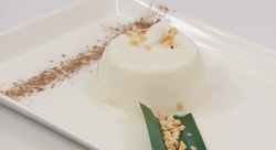 John Partridge coconut pandan panna cotta on Celebrity Masterchef 2018