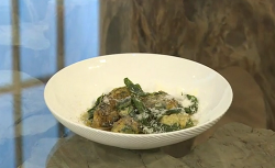 Russell Norman Spinach and ricotta malfatti with fresh pasta on Saturday Kitchen