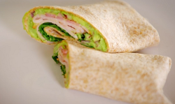 Dale Pinnock’s bacon avocado and rocket salad wraps on Eat, Shop, save