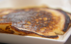 Chizzy Akudolu apple pancakes with custard on Celebrity Masterchef 2018