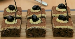 Dan’s black forest slice traybake on The Great British Bakeoff 2018