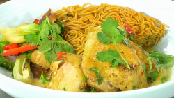 Paul Rankin chicken satay with Thai spices on James Martin’s Saturday Morning