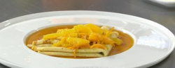 James Martin French style pancakes with crepe suzette on James Martin’s Saturday Morning