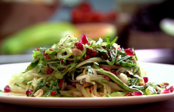 Raymond Blanc green papaya salad with chilli and lime on Saturday Kitchen