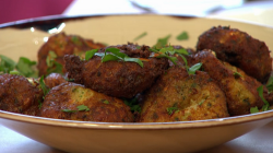 Rebecca Seal’s Greek Kolokythokeftedes with courgettes on Sunday Brunch