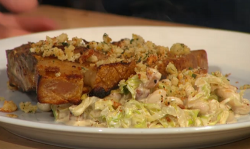 Simon Rimmer Pork Chops With Cannellini Beans and Cabbage recipe on Sunday Brunch