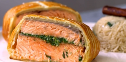 Gordon and Tilly Ramsay’s salmon en croute on This Morning