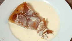 Josh’s tarte tatin dessert on Celebrity Masterchef 2018