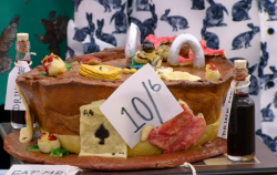 Briony’s down the rabbit hole banquet pie on the Great British Bake Off 2018