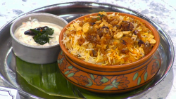 Dhruv Mittal Thalassery fish  biryani on Sunday Brunch