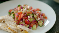 Emma’s Greek Salad with Chicken on Eat Well For Less?