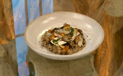 Daniel Clifford wild mushroom risotto on Saturday Kitchen