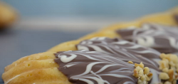 Rahul’s orange curd Madeleines on the Great British bake Off 2018