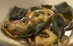 James Martin’s Pumpkin Ravioli with Beurre Noisette and Crispy Sage on James Martin’ ...