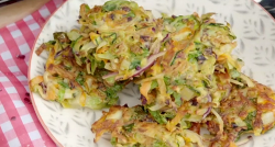 Chris and Poppy’s vegetable pancakes  on Eat Well for Less?