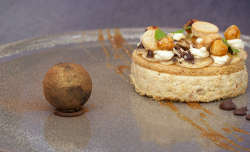 Dean’s banoffee pie with hazelnut shortbread and salted caramel on MasterChef The Professi ...