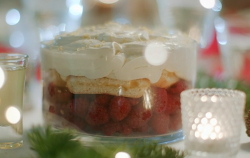 Mary Berry limoncello trifle on Mary Berry’s Christmas Party