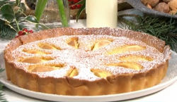 Jamie Oliver pear and almond tart on This Morning