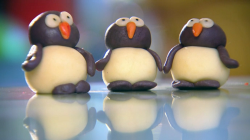 Kirstie Allsopp’s marzipan penguins on Kirstie’s Handmade Christmas