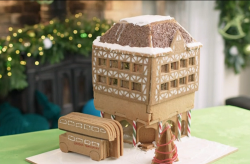 Simon’s Tudor gingerbread house on Kirstie’s Handmade Christmas