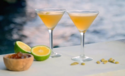 Ainsley Harriott bitter orange cardamom martini on Ainsley’s Caribbean Kitchen