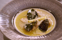 Malcolm Lee’s white Curry Chicken made using his grand father recipe on James Martin’s Sat ...