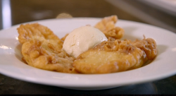 Vivek Singh Indian pancake with ice cream on Parveen’s Indian Kitchen