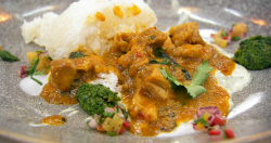 Jim’s Massaman curry with rice on Masterchef 2019