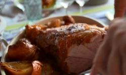 Jean-Christophe Novelli’s roast lamb with potatoes dish on This Morning