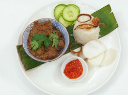 Jasmine’s Indonesian beef rendang with jasmine rice and sambal on Masterchef 2019