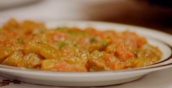 Moroccan aubergine pepper salad on Mary Berry’s Quick Cooking