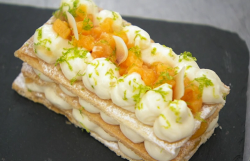 Alex’s passion fruit and coconut mille feuille on Masterchef 2019