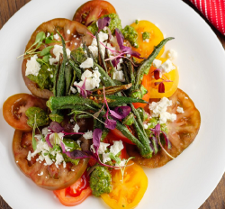 Simon Rimmer’s tomato and okra salad on Sunday Brunch