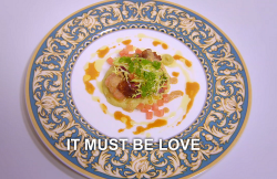 Gordon Jones It Must Be Love langoustine fish dish on the Great British Menu