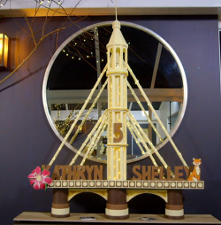 Evelyn Day’s Albert Bridge chocolate sculpture for Kathryn and Shelley on Extreme chocolat ...