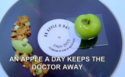 Alex Greene An Apple A Day Keeps The Doctor Away dessert on the Great British Menu