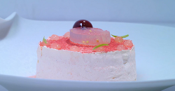 Glen Wheeler’s Champagne Pavlova dessert on the Great British Menu