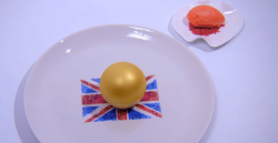 Tom ‘Westy’ Westerland God Save The Queen dessert on the Great British Menu