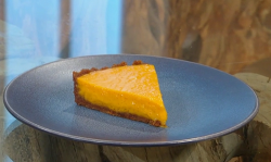 Samin Nosrat mango Pie with a digestive biscuit crust on Saturday Kitchen