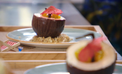 Lorna McNee Lime and Sunshine  dessert on the Great British Menu