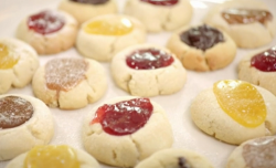 Juliet Sear thumbprint cookies on  John and Lisa’s Weekend Kitchen