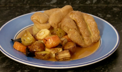 Kate Blackman’s toad in-the-hole with roast potatoes on Eat Well For Less?