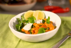 Joe Wicks vegetarian curry with chickpea and spinach on John and Lisa’s Weekend Kitchen